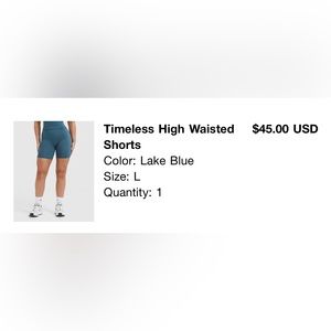 Oner Timeless shorts Lake Blue - Large